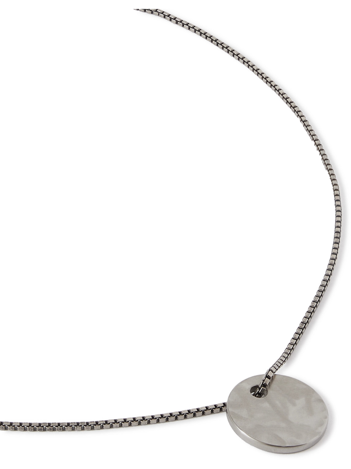 Dog Tag Sterling Silver and Stainless Steel Necklace