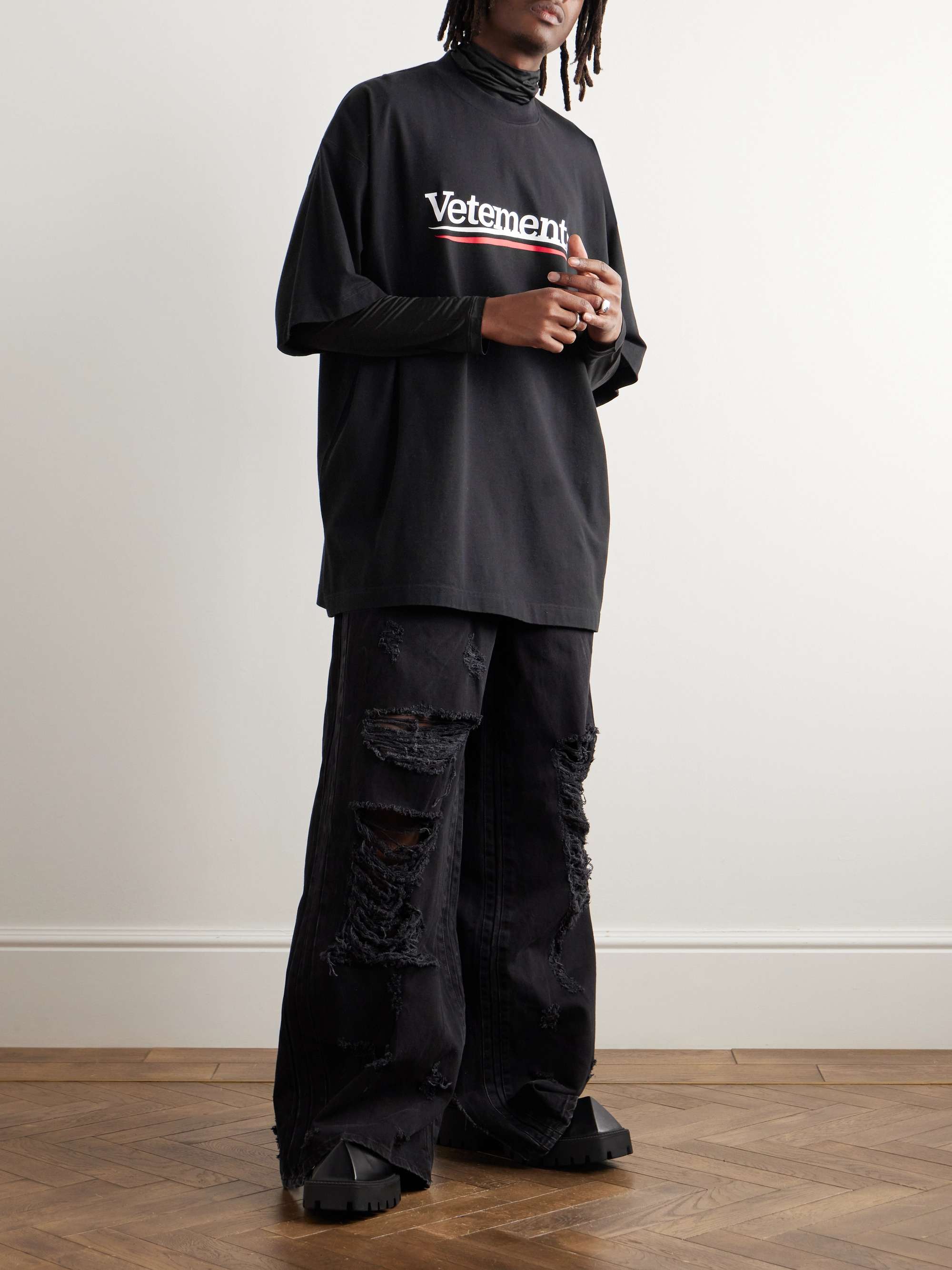 Vetements oversized shirt hotsell