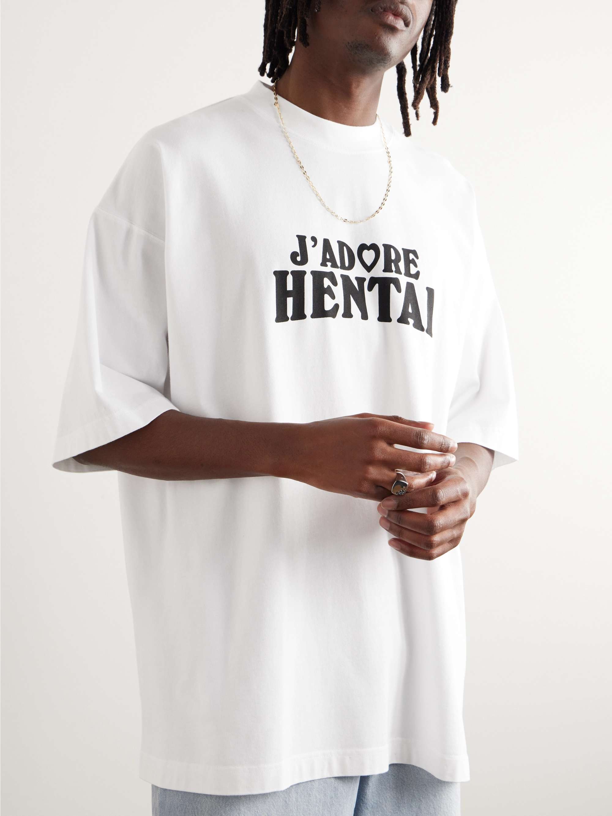 Vetements Receipt-printed Cotton Shirt - White | Garmentory