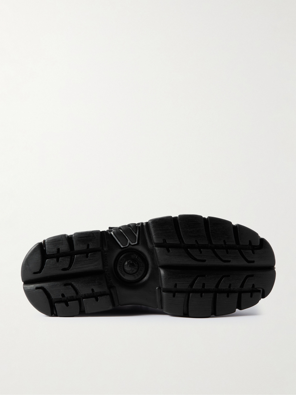 Shop Vetements New Rock Gamer Embellished Leather Platform Boots In Black