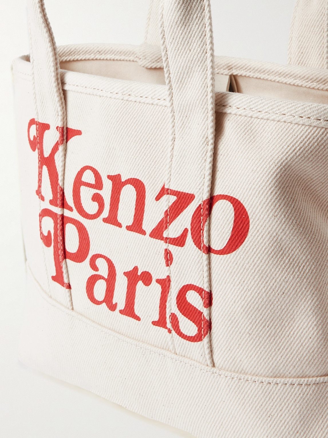 Shop Kenzo Logo-print Canvas Tote In White