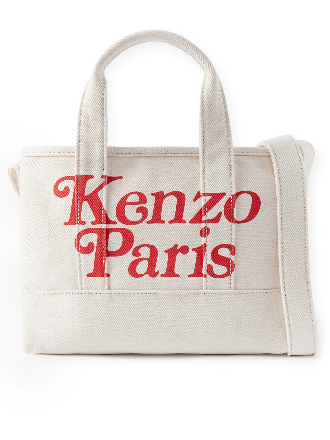 Shop Kenzo Logo-print Canvas Tote In White