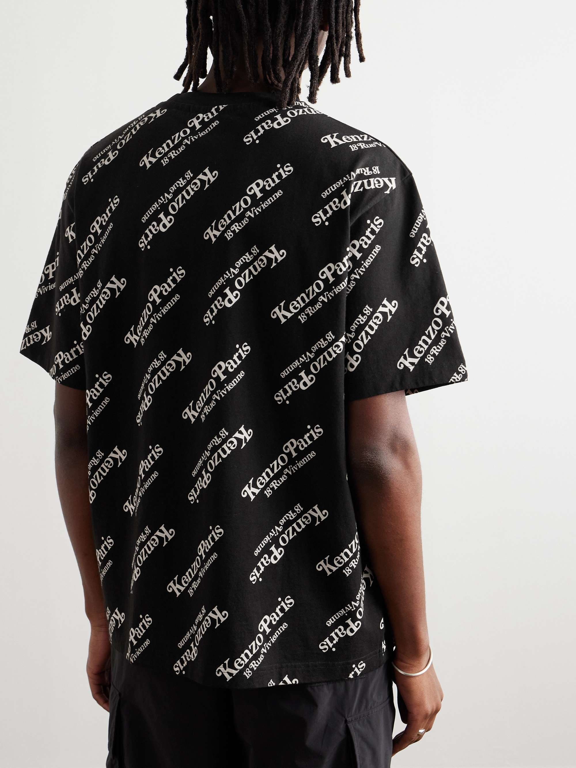KENZO + VERDY Oversized Logo-Print Cotton-Jersey T-Shirt for KENZO + VERDY Oversized Logo-Print Cotton-Jersey T-Shirt for