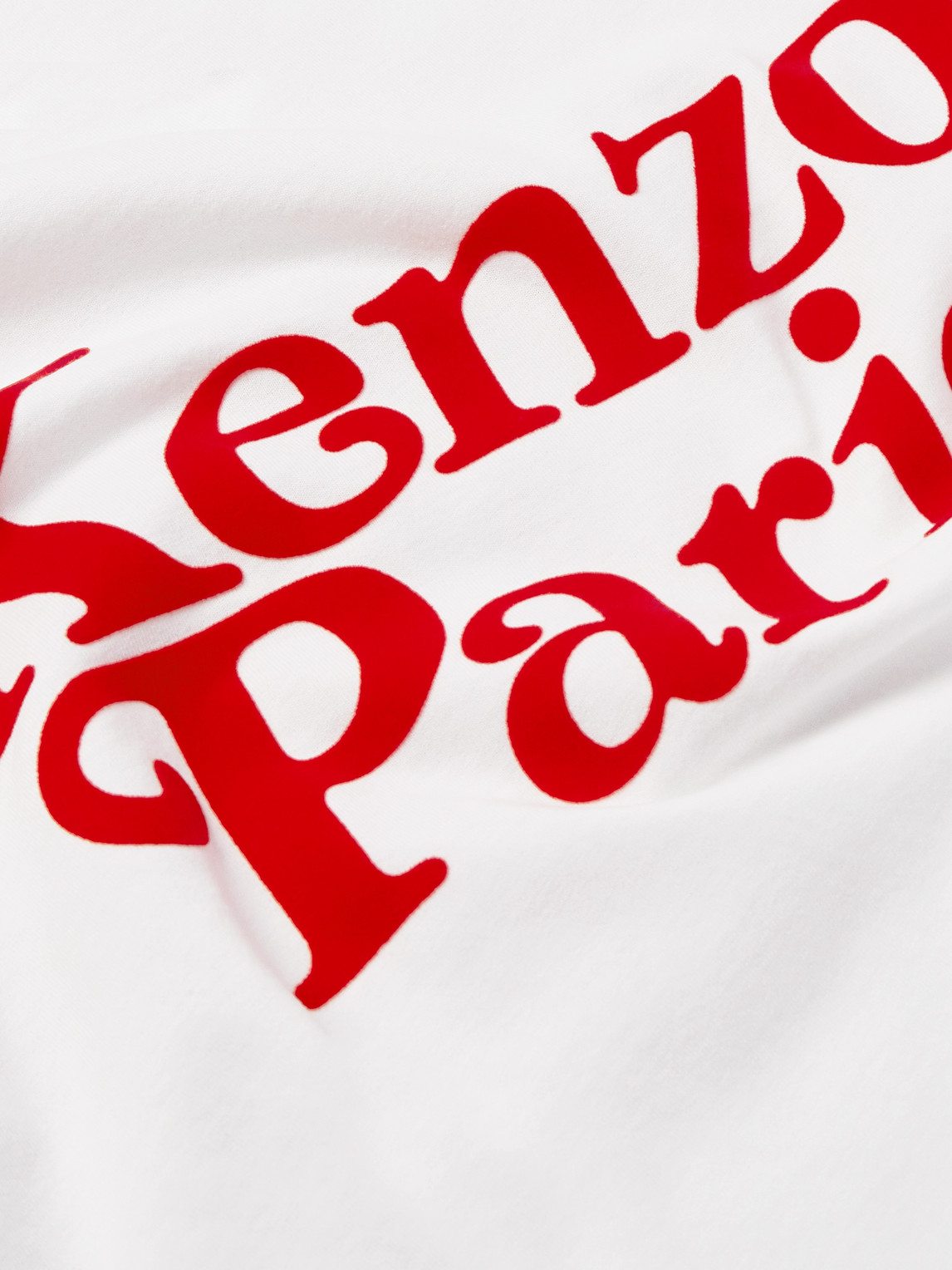 Shop Kenzo Verdy Logo-flocked Cotton-jersey T-shirt In White