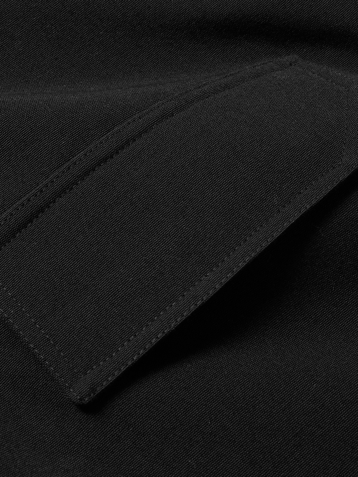 Shop Rick Owens Bonotto Wool-canvas Coat In Black