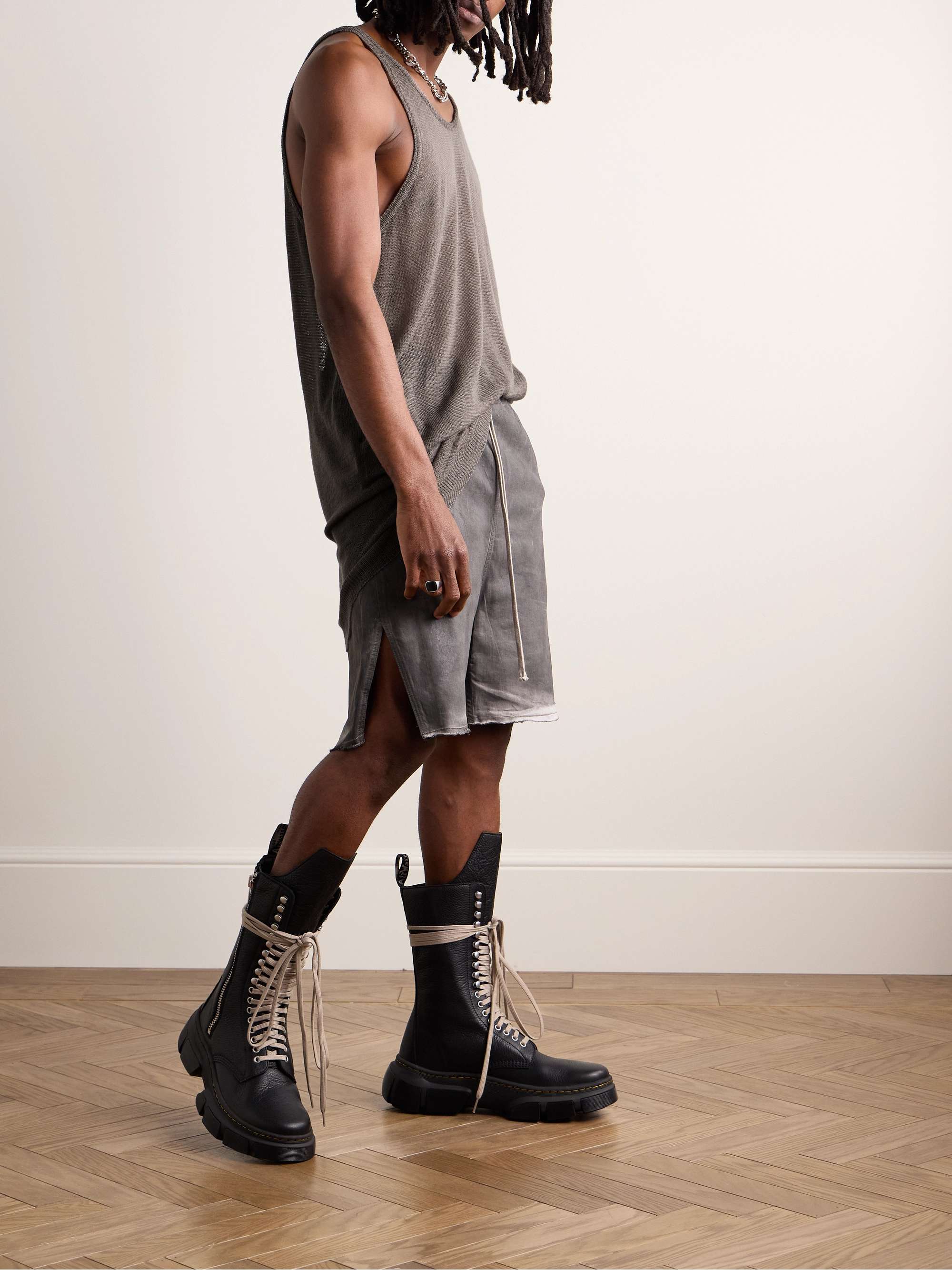 最終値下げ rick owens 19f/w タンクトップ ホワイト Rick Owens ロングライン タンクトップ | ホワイト | FARFETCH JP