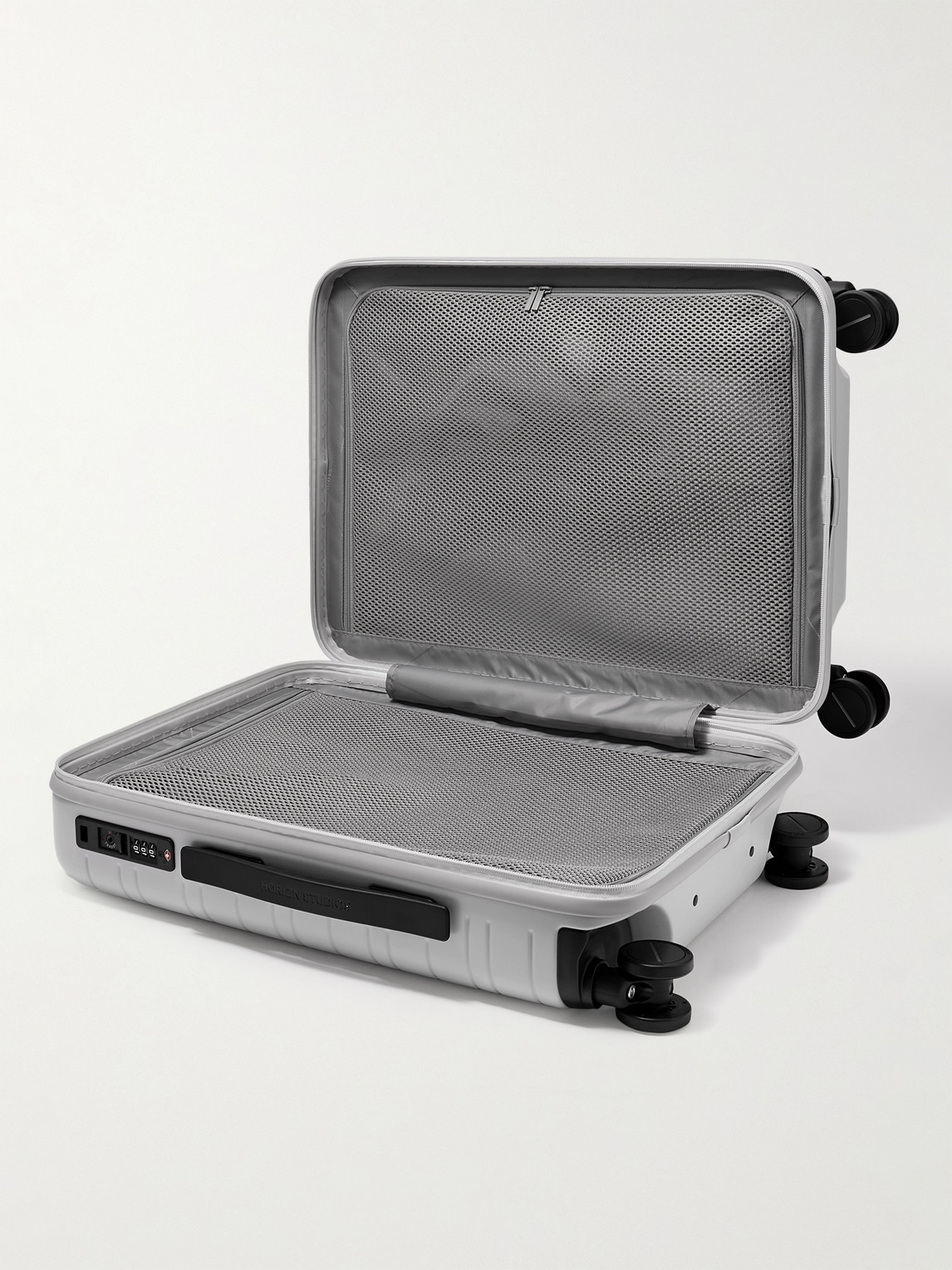Shop Horizn Studios H5 Cabin Essential 55cm Polycarbonate Suitcase In Gray