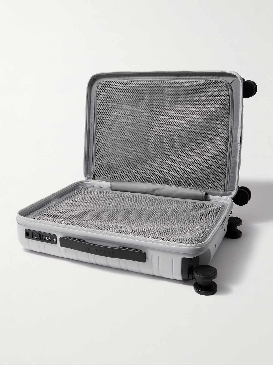 Shop Horizn Studios M5 Cabin Essential 55cm Polycarbonate And Nylon Suitcase In Gray