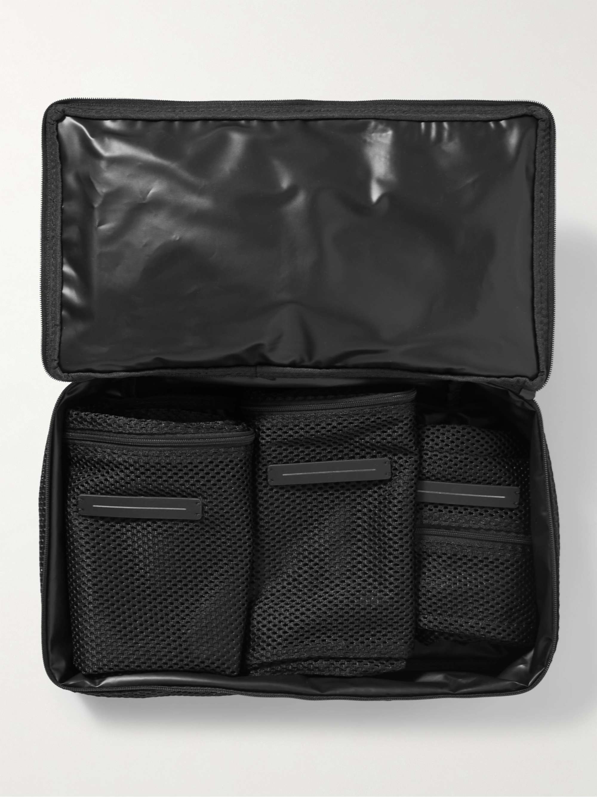 HORIZN STUDIOS Set of Four 32cm Mesh and Shell Packing Cubes