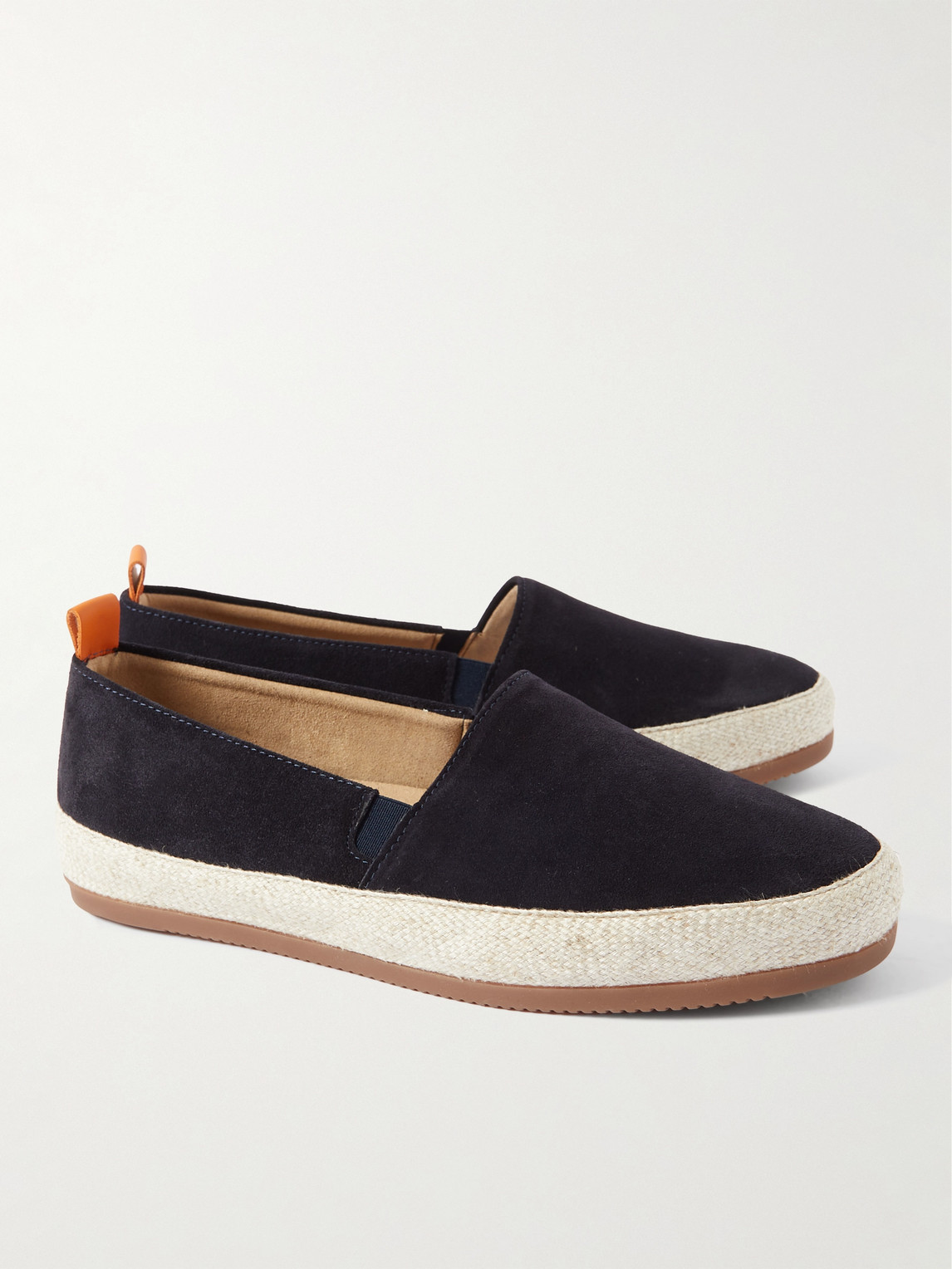 Shop Mulo Suede Espadrilles In Blue