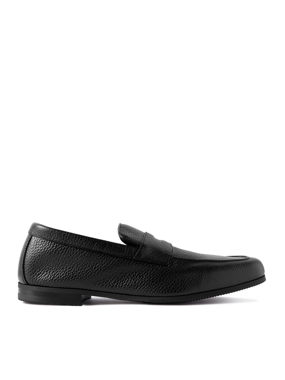 John Lobb Thorne Full-grain Leather Loafers In Black