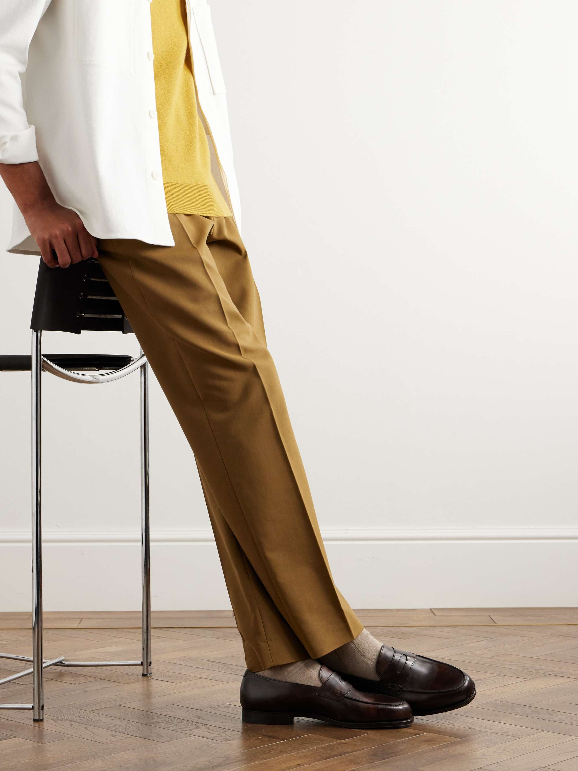 JOHN LOBB Lopez Leather Penny Loafers for Men | MR PORTER