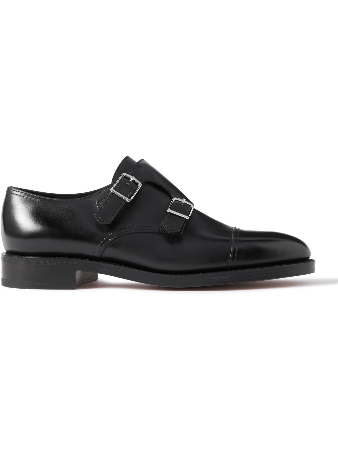 John Lobb William Leather Monk-strap Shoes In Black