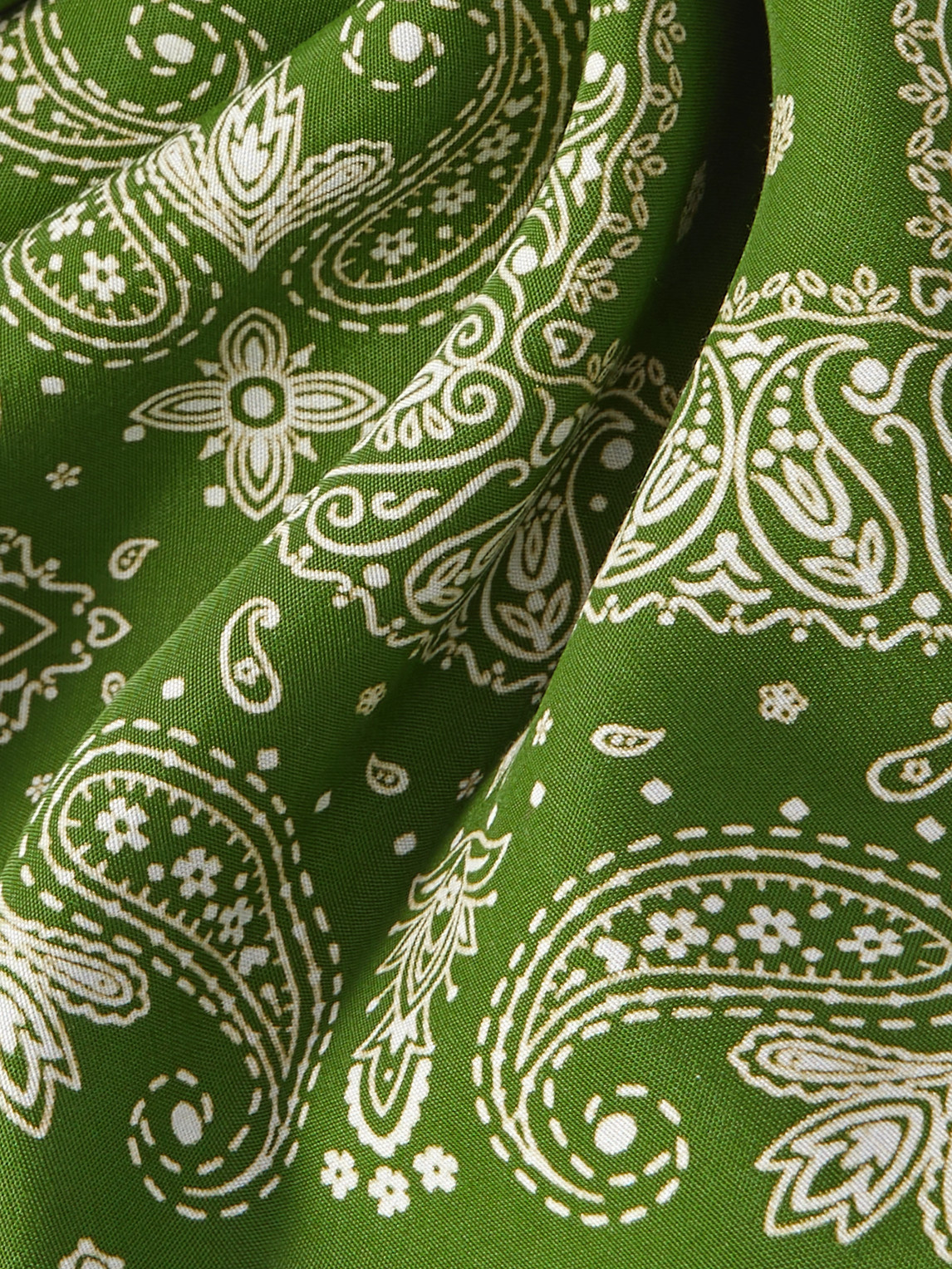 Shop Satisfy Paisley-print Softcell™ Bandana In Green