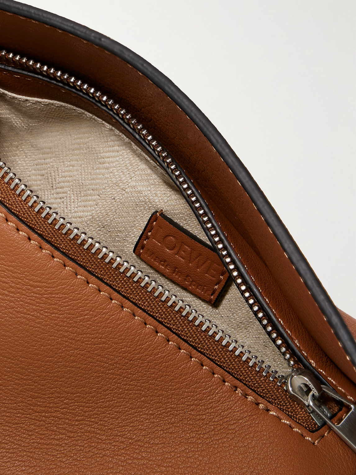 Loewe Puzzle Edge Mini Leather Belt Bag In Brown