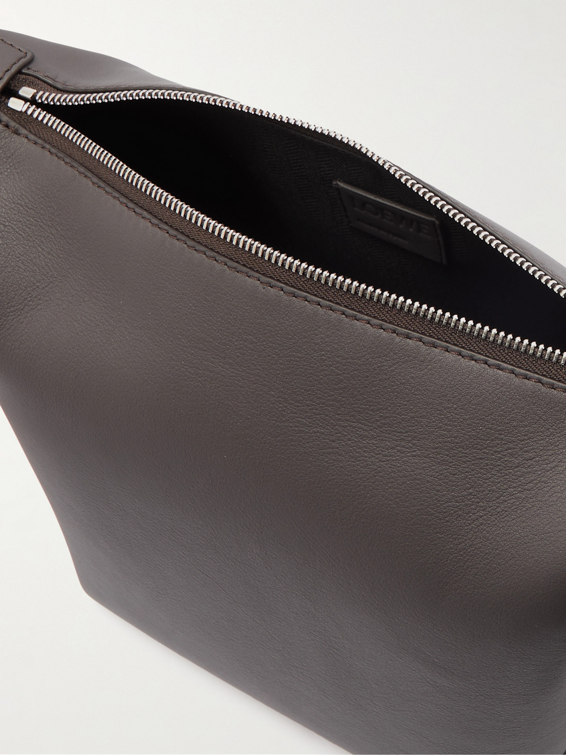 LOEWE CUBI LEATHER MESSENGER BAG