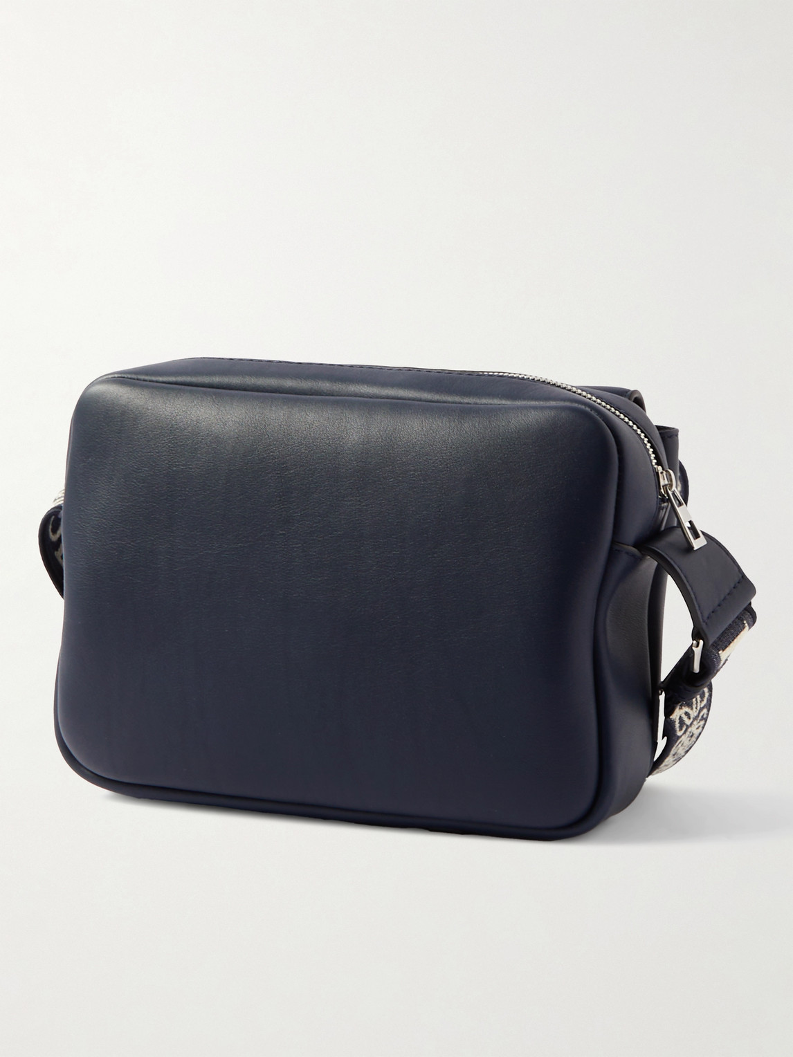 Shop Loewe Military Leather Messenger Bag In Blue