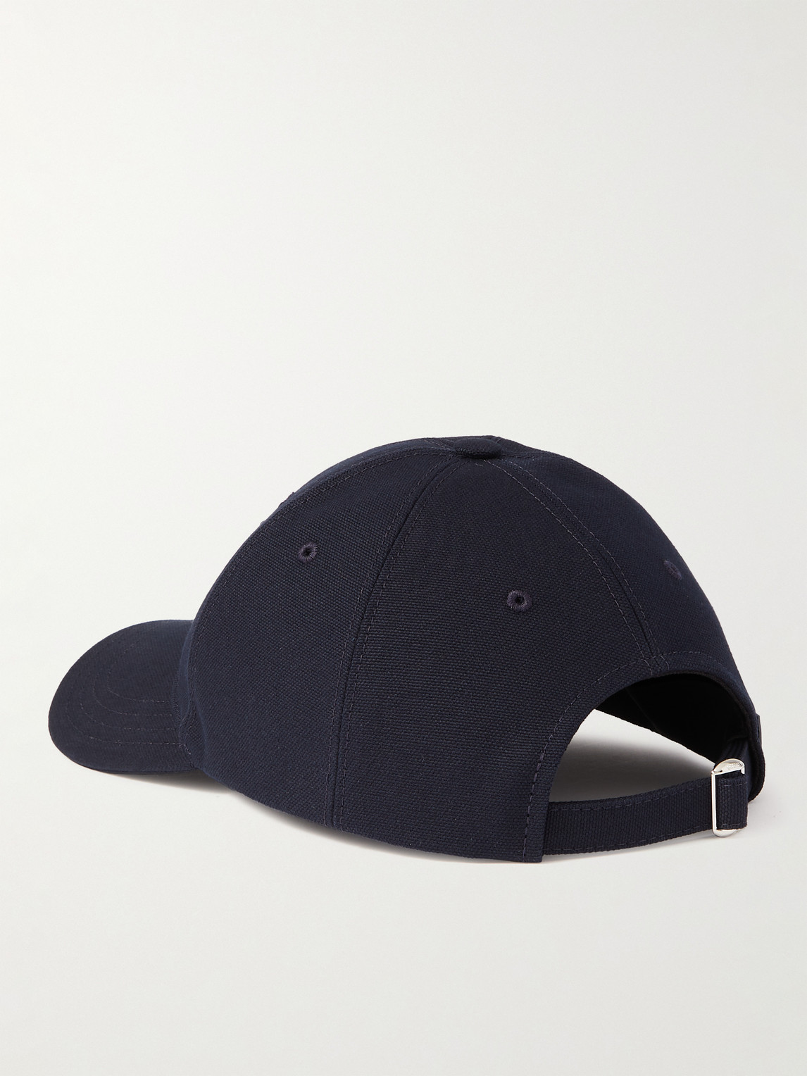 Shop Loewe Logo-appliquéd Cotton-piqué Baseball Cap In Blue