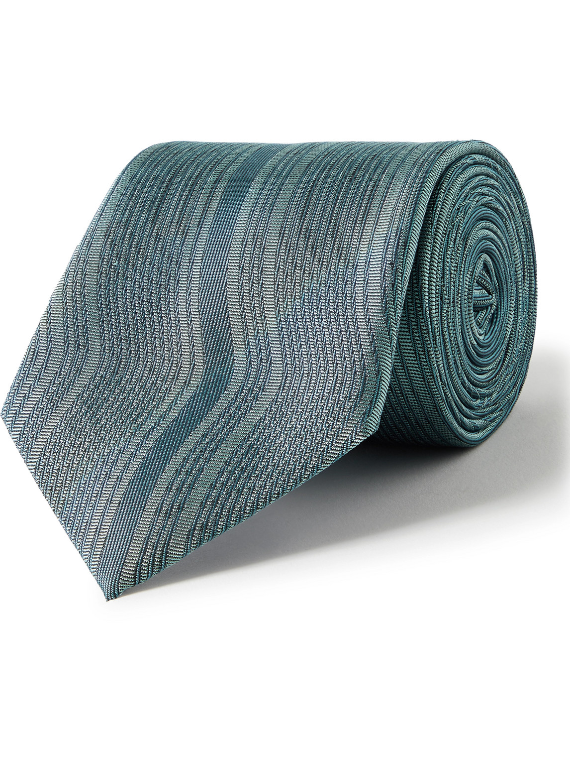 Mr P 8cm Silk-jacquard Tie In Blue
