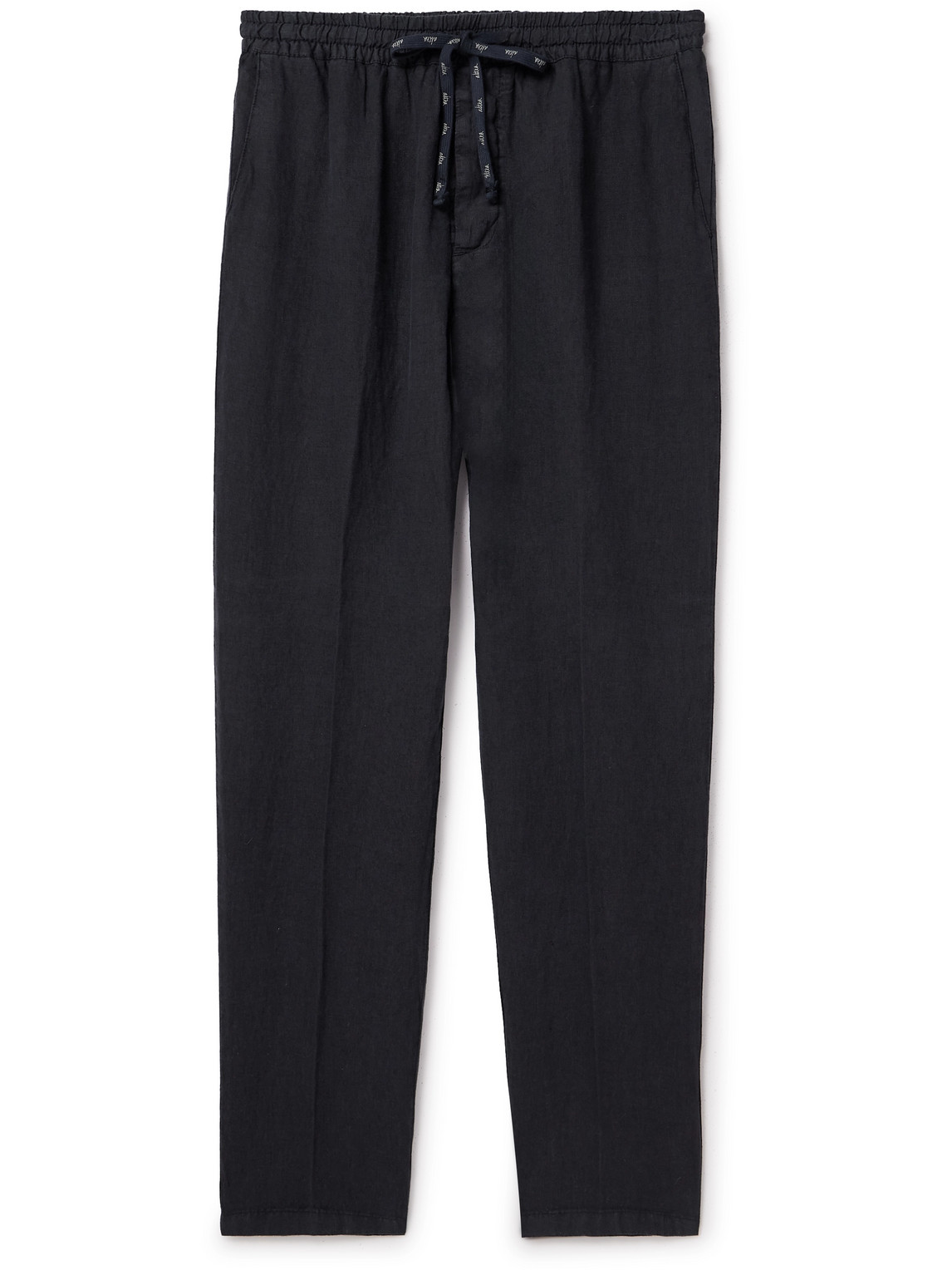 Altea Tapered Linen Drawstring Trousers In Unknown