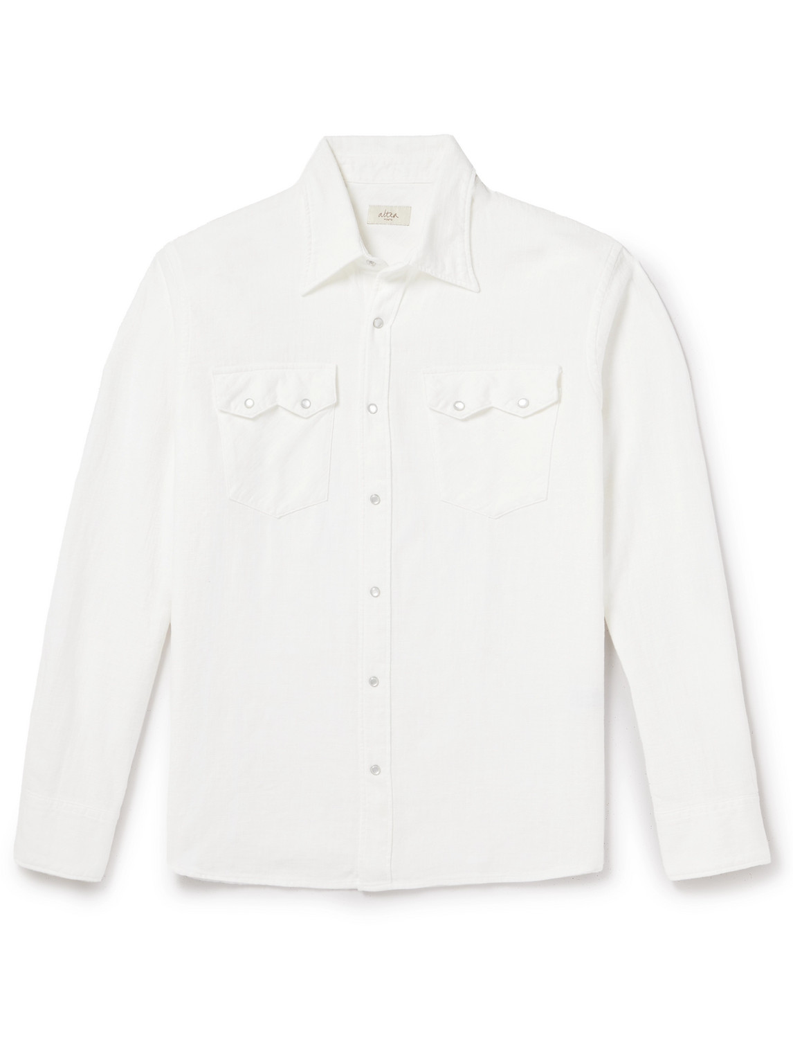 Altea Cotton-gauze Shirt In White