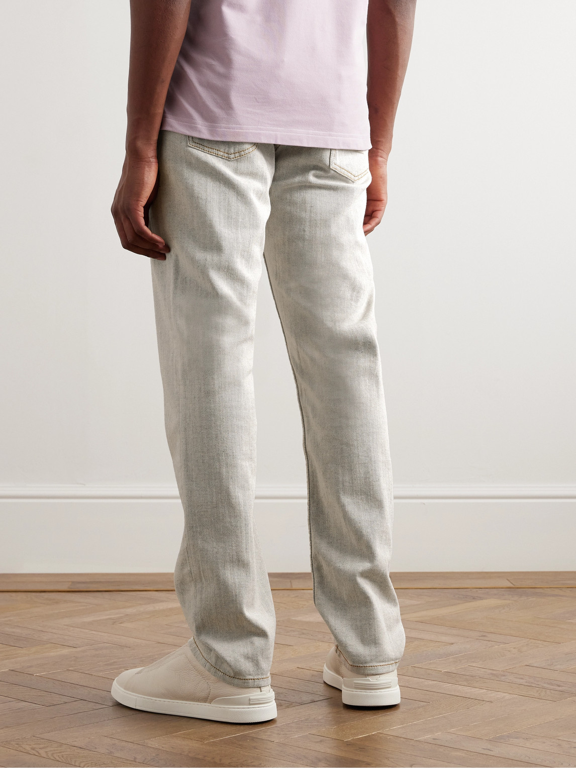 Shop Etro Denim Jeans In Gray