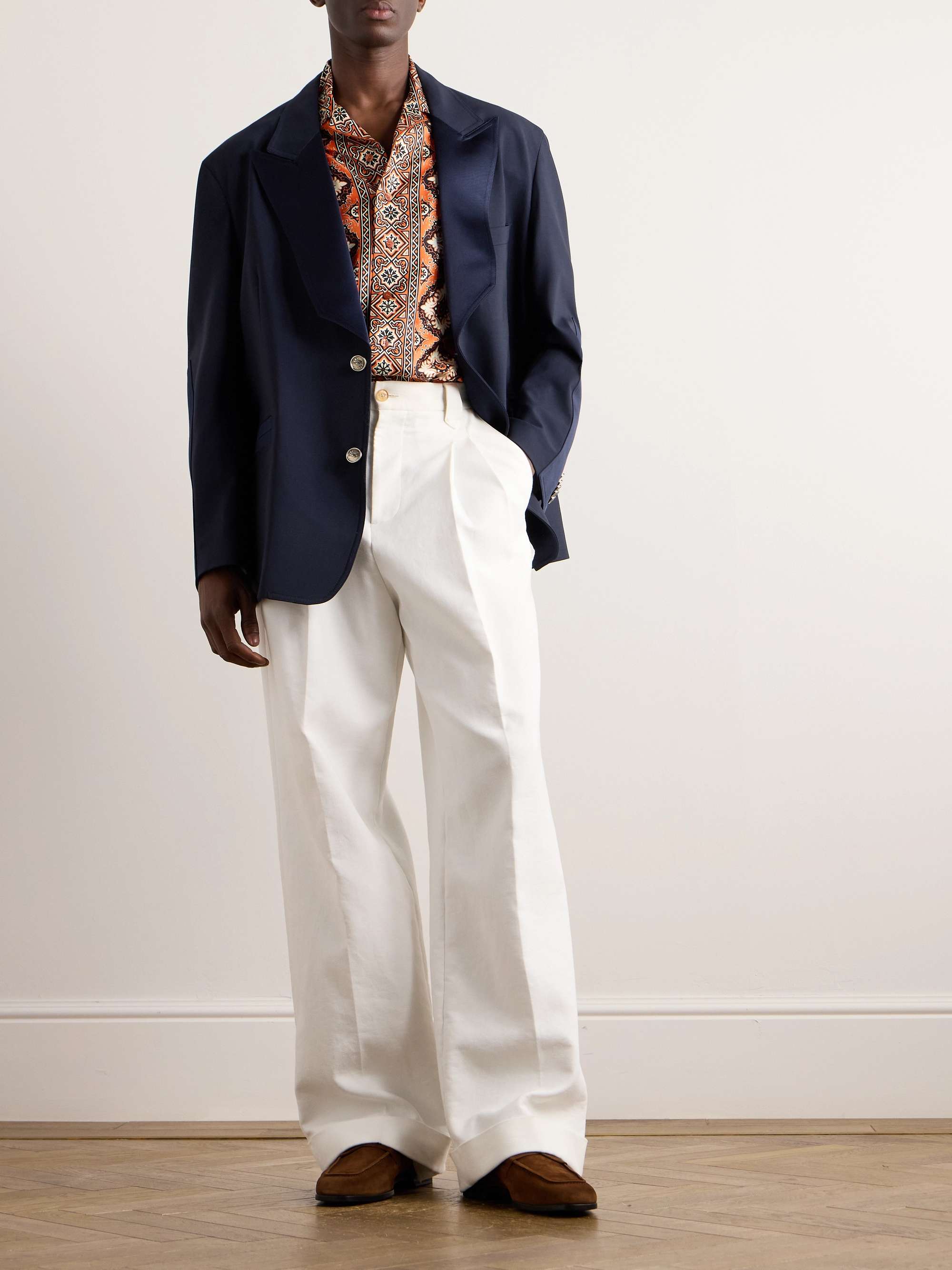 Etro cargo pants in stretch wool