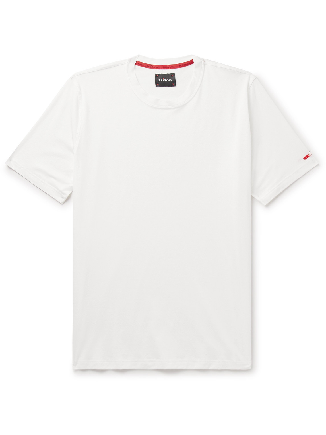 Kiton Cotton-jersey T-shirt In White