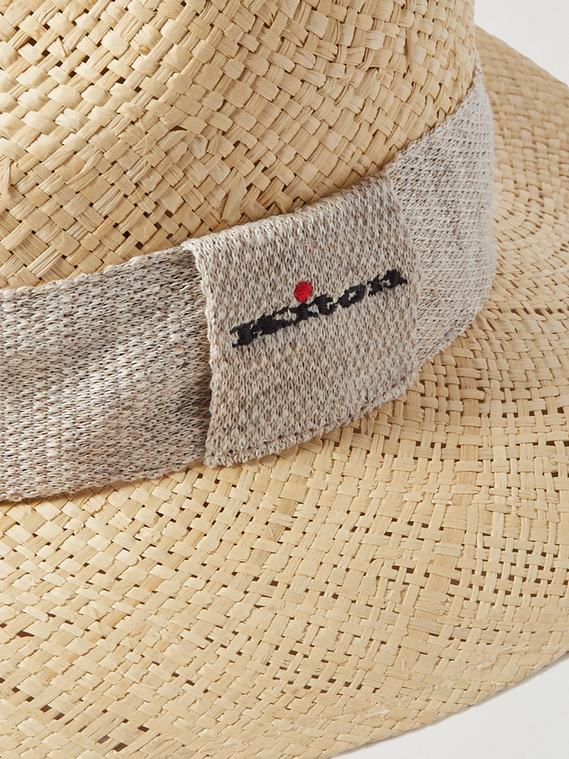 Shop Kiton Straw Panama Hat In Neutrals