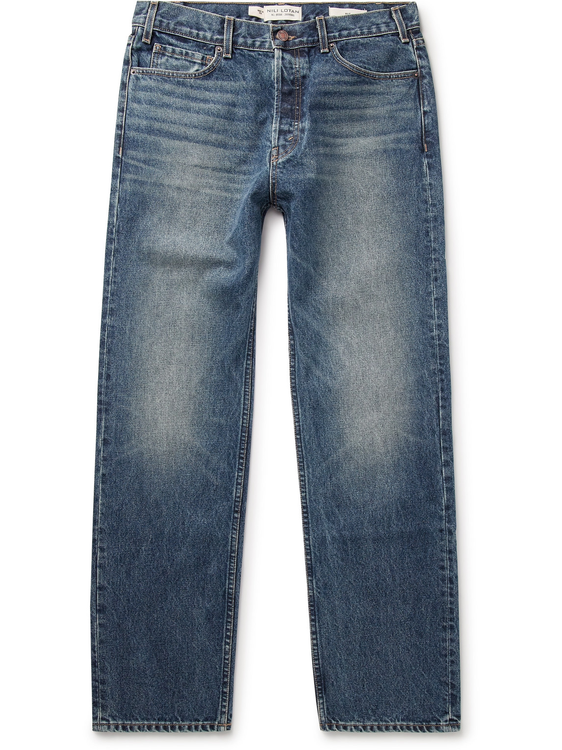 Nili Lotan Billie Straight-leg Jeans In Blue