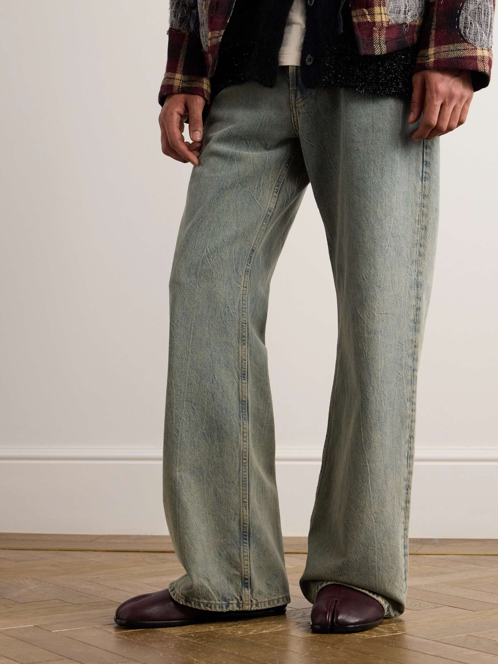 margiela denim boots