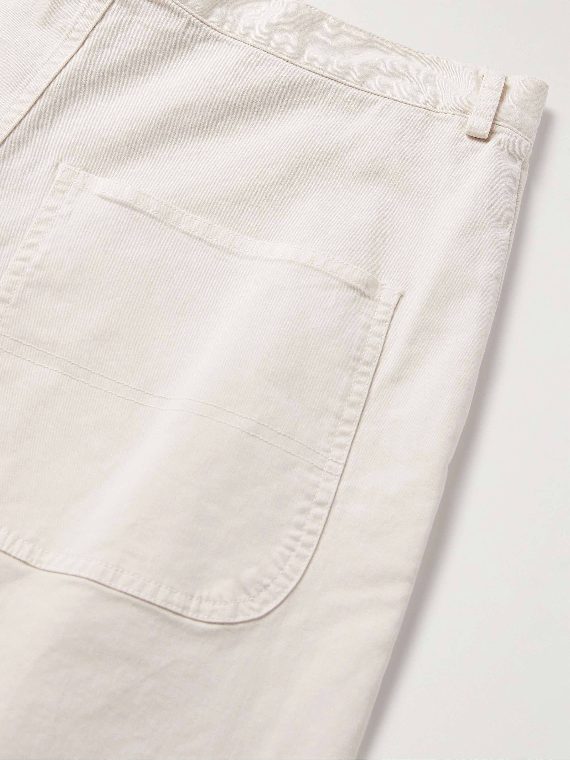 NILI LOTAN Carpenter Straight-Leg Stretch-Cotton Twill Trousers