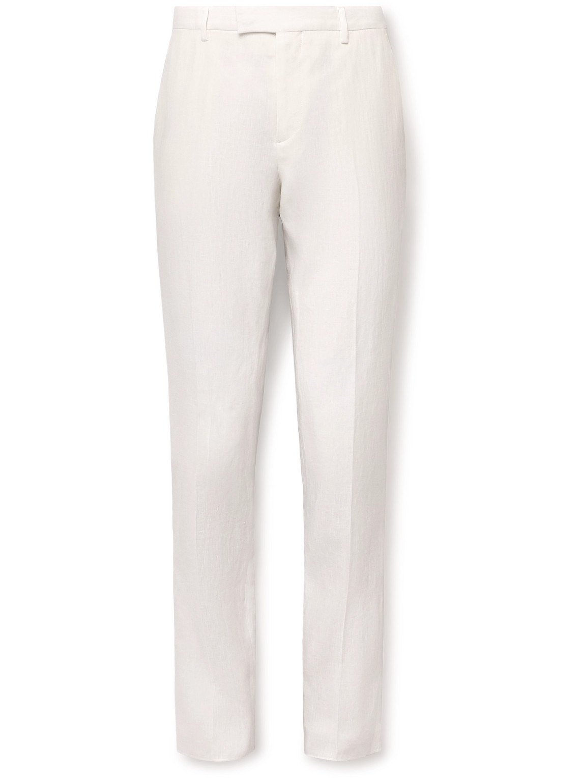 Paul Smith Slim-fit Linen Suit Trousers In White