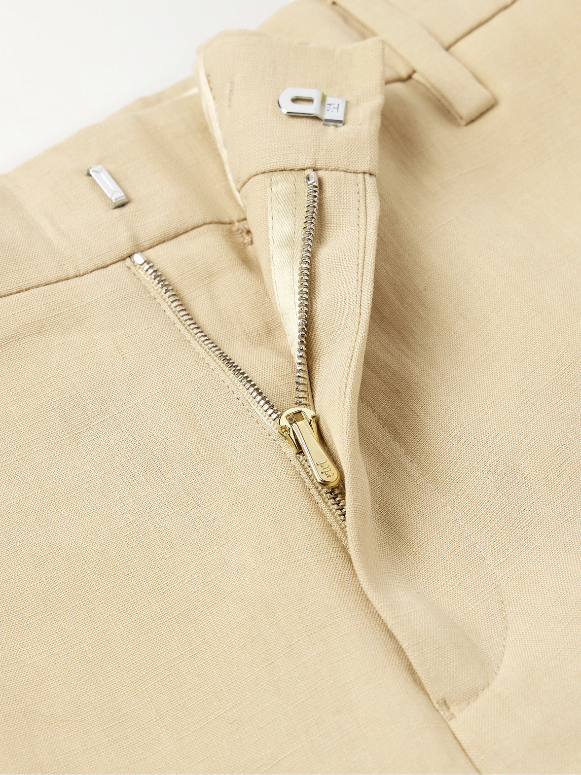 Shop Paul Smith Straight-leg Linen Shorts In Neutrals