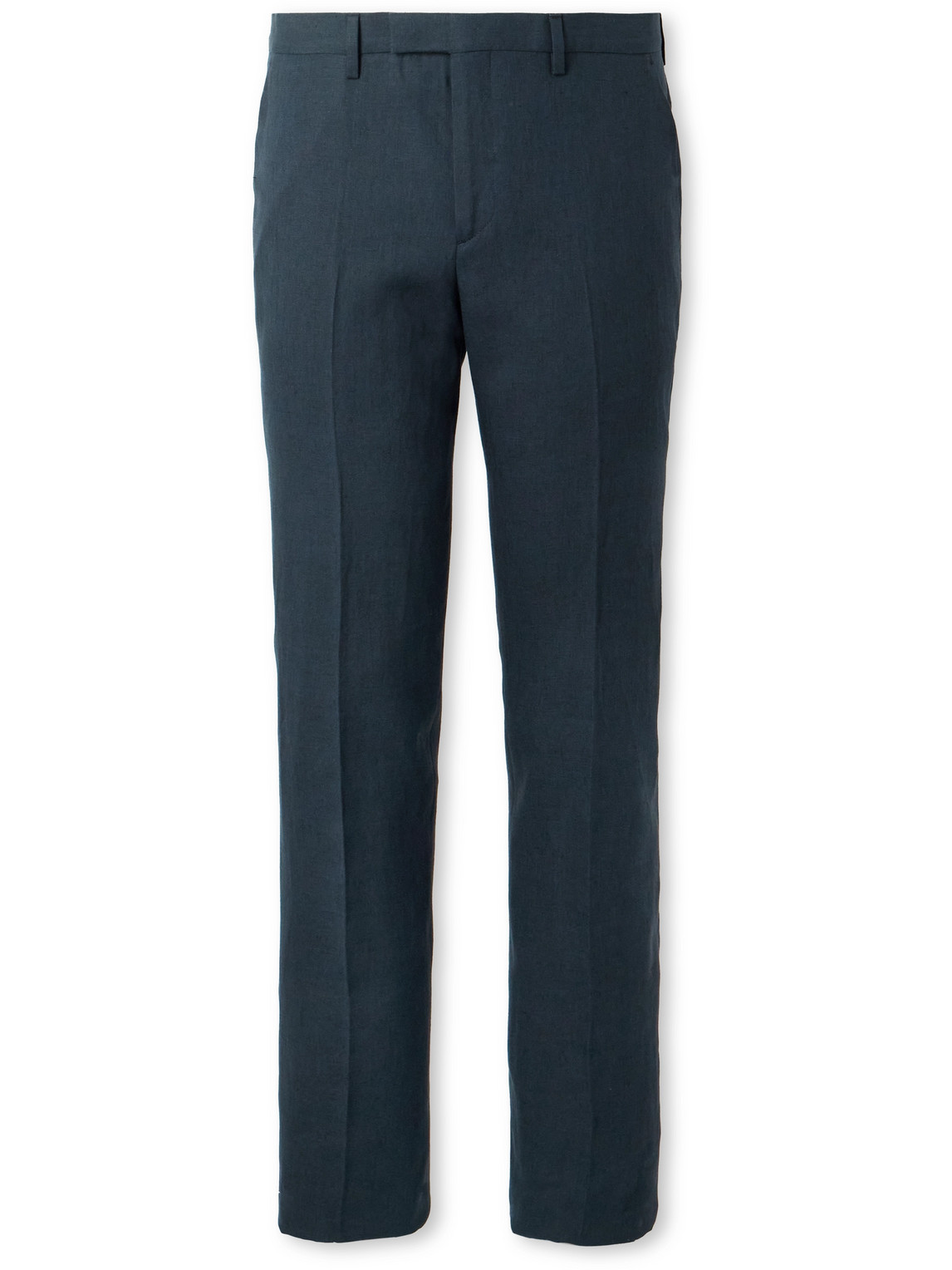 Paul Smith Slim-fit Linen Suit Trousers In Blue