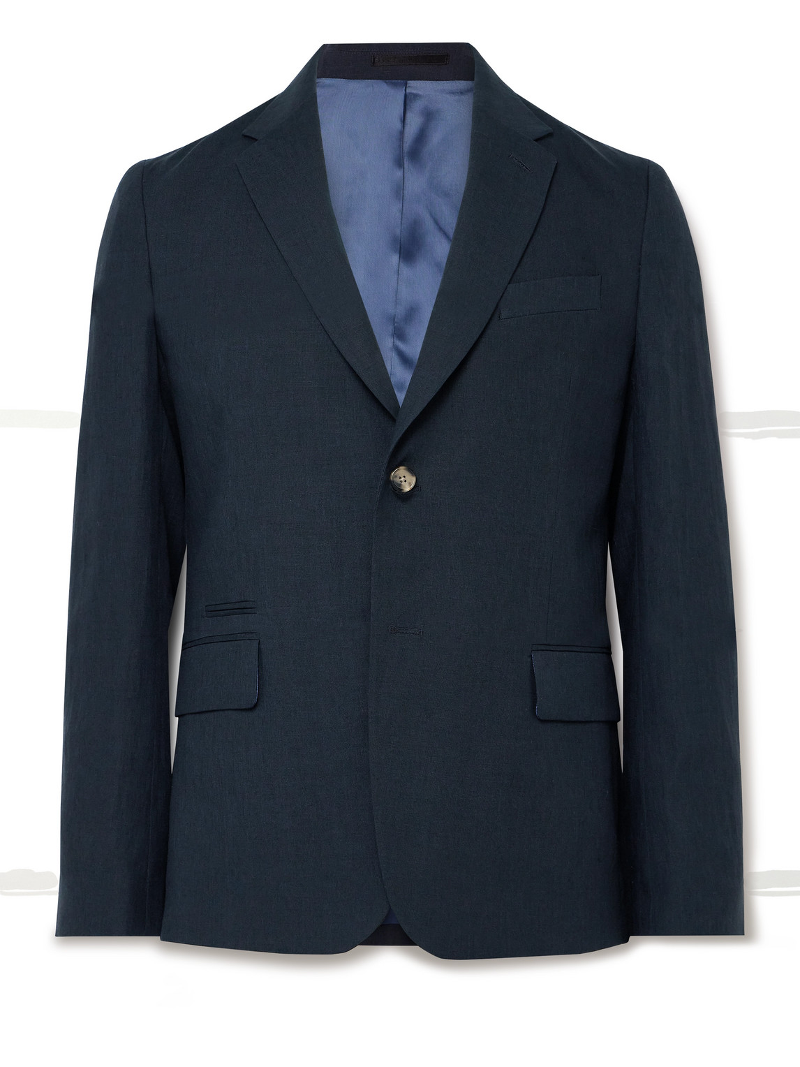 Paul Smith Soho Slim-fit Linen Suit Jacket In Blue