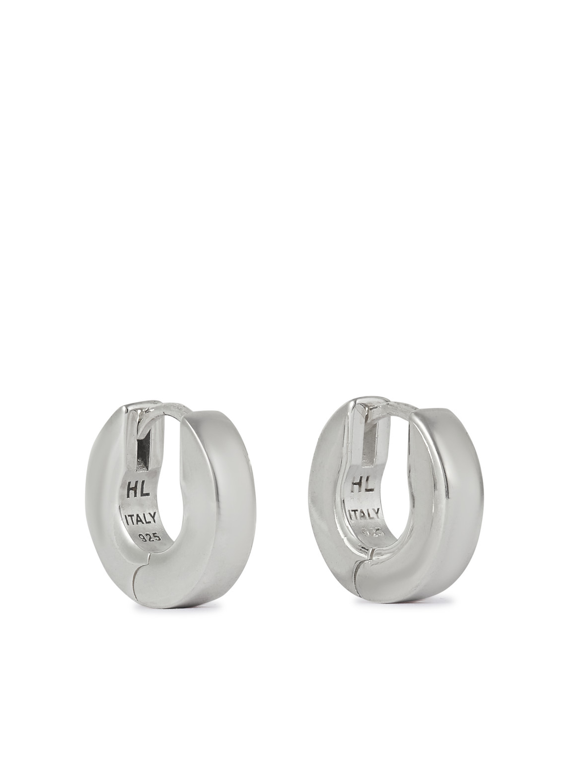 Hatton Labs Edge Silver Hoop Earrings