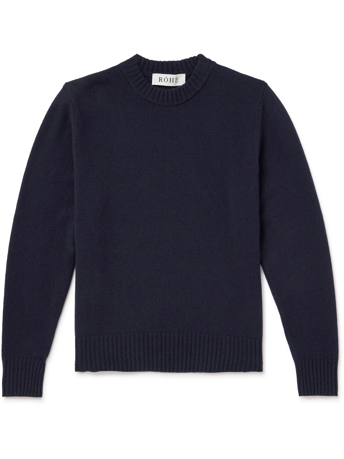 Rohe Wool And Cashmere-blend Jumper In Blue
