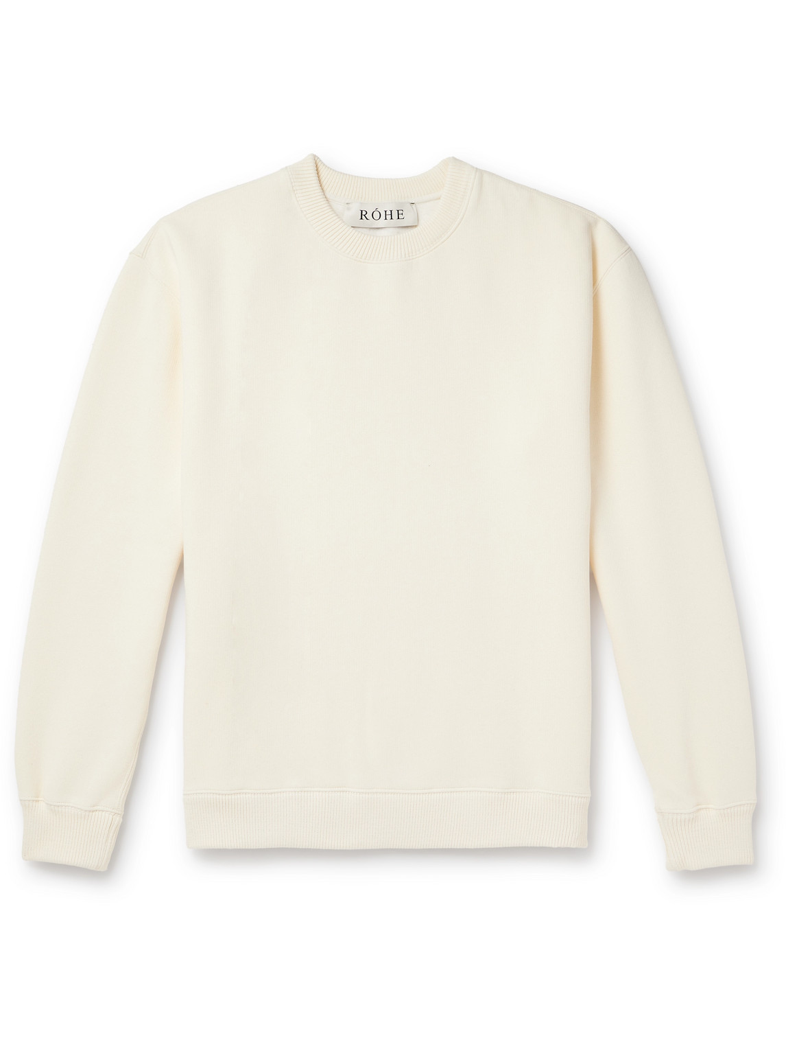 Rohe Cotton-blend Jersey Sweatshirt In Neutrals