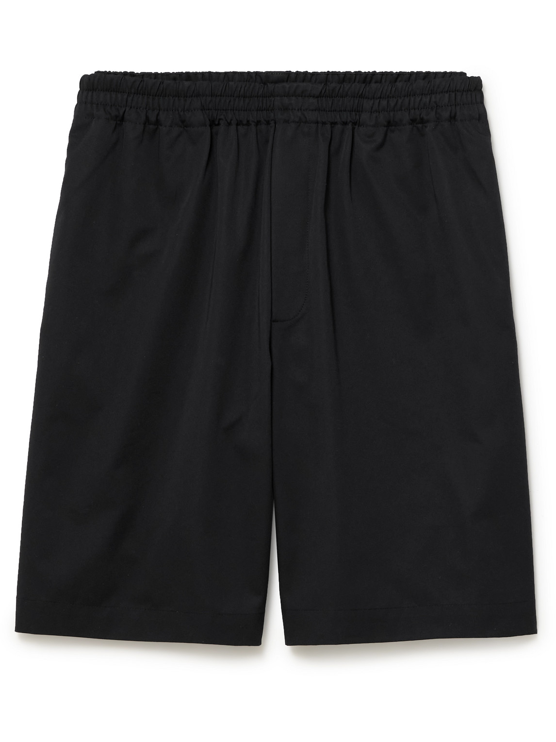 Rohe Wide-leg Cotton-twill Shorts In Black