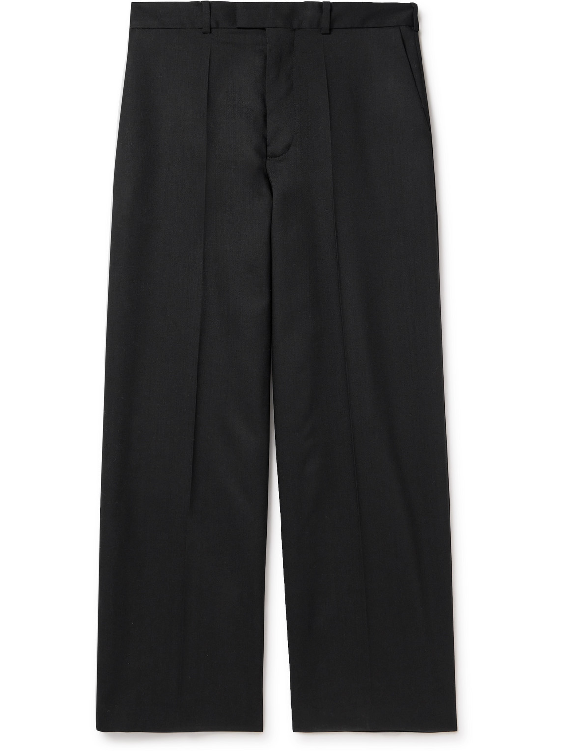 Rohe Straight-leg Virgin Wool Trousers In Black