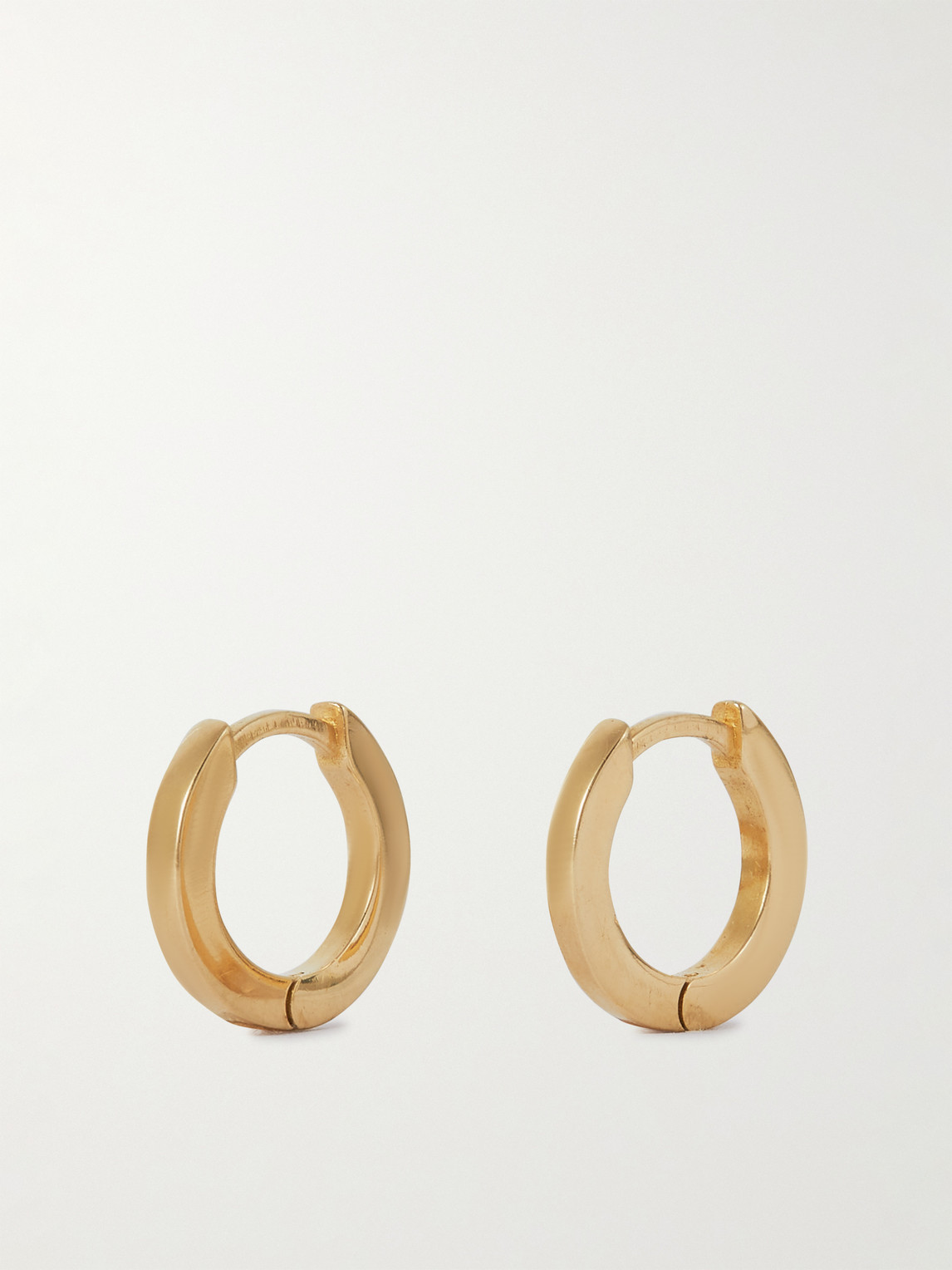 hatton labs EDGE HOOP EARRINGS / GOLD