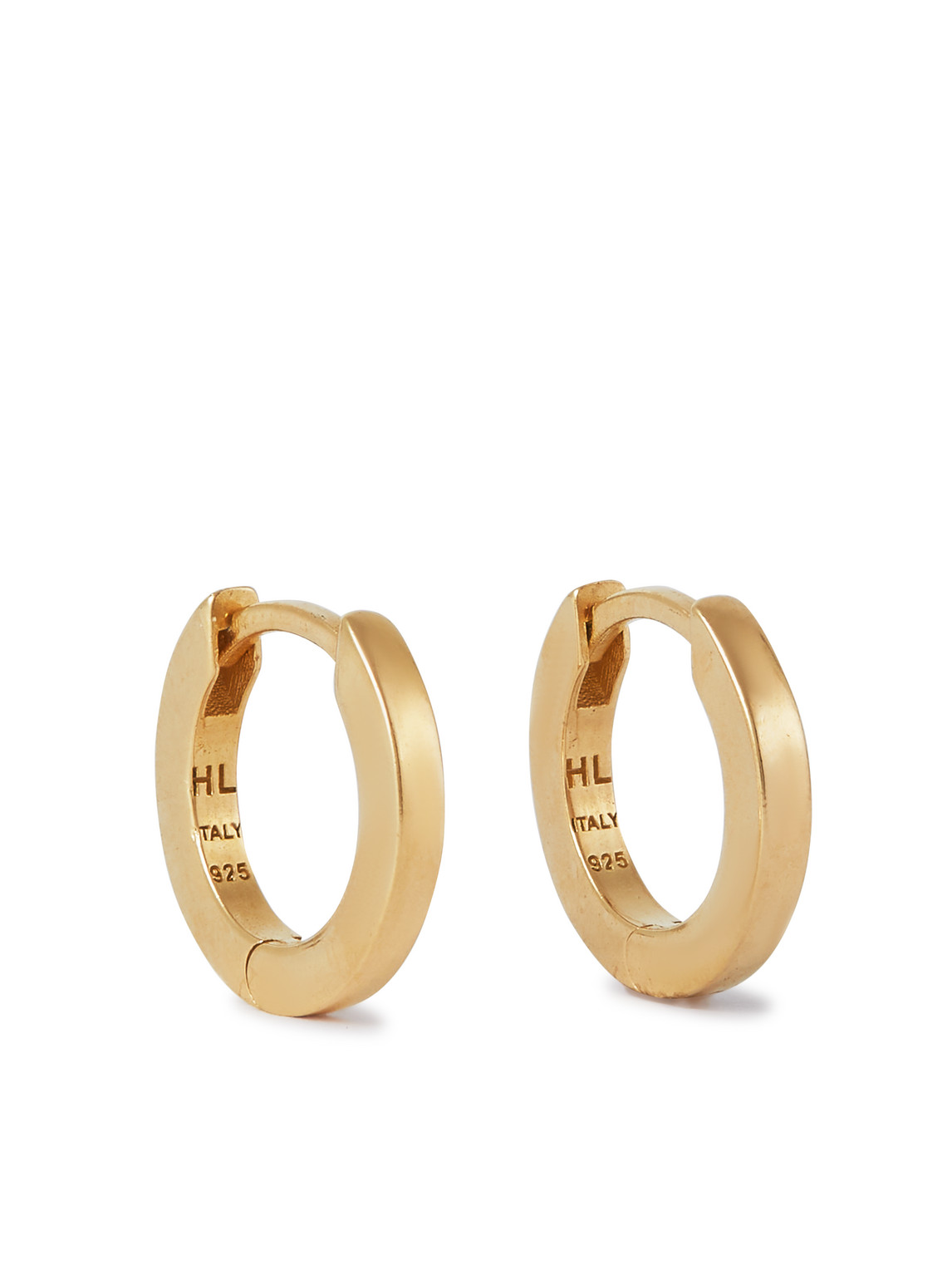 Hatton Labs Small Edge Gold Vermeil Hoop Earrings | Smart Closet