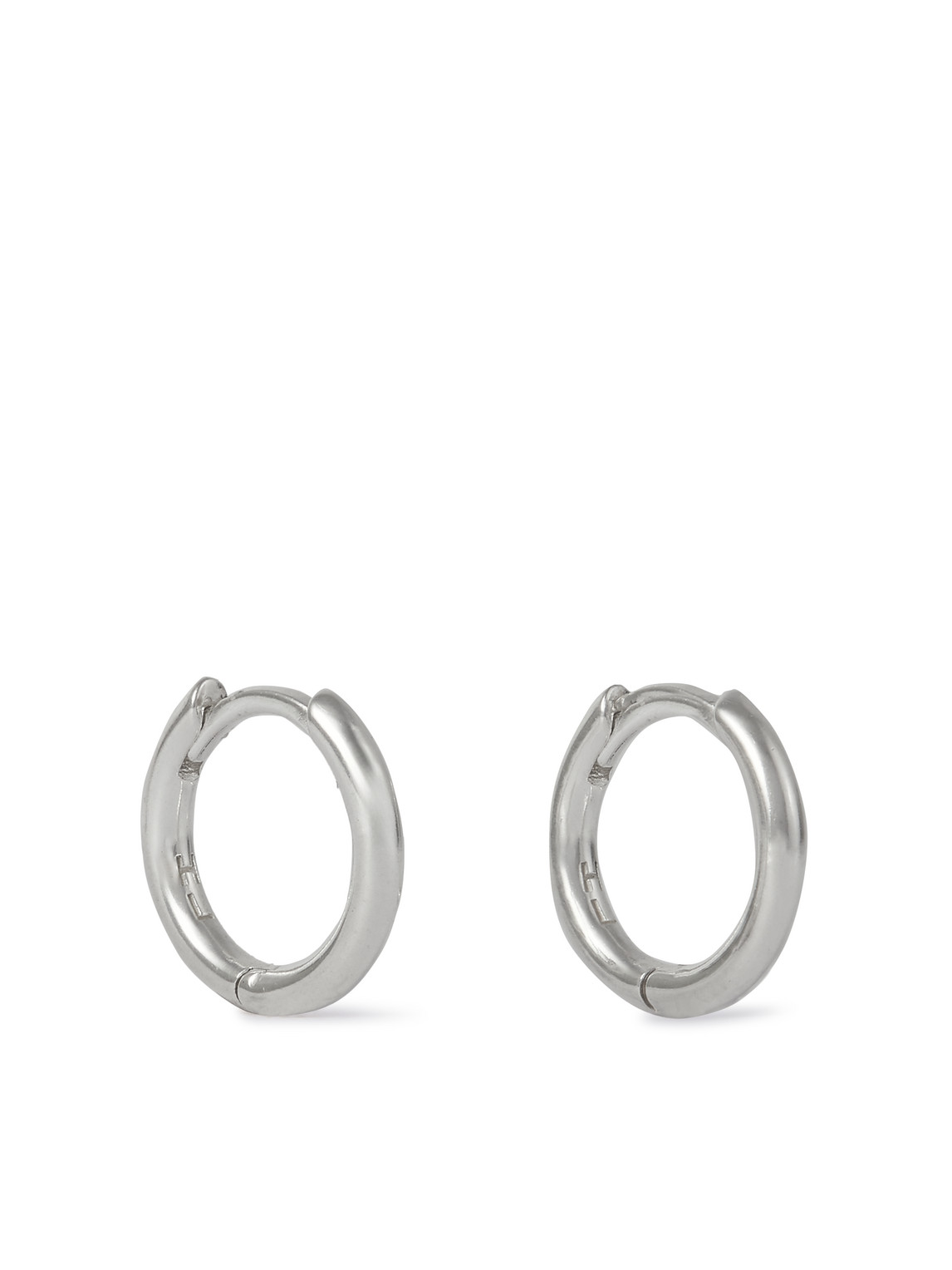 Hatton Labs Small Round Silver Hoop Earrings