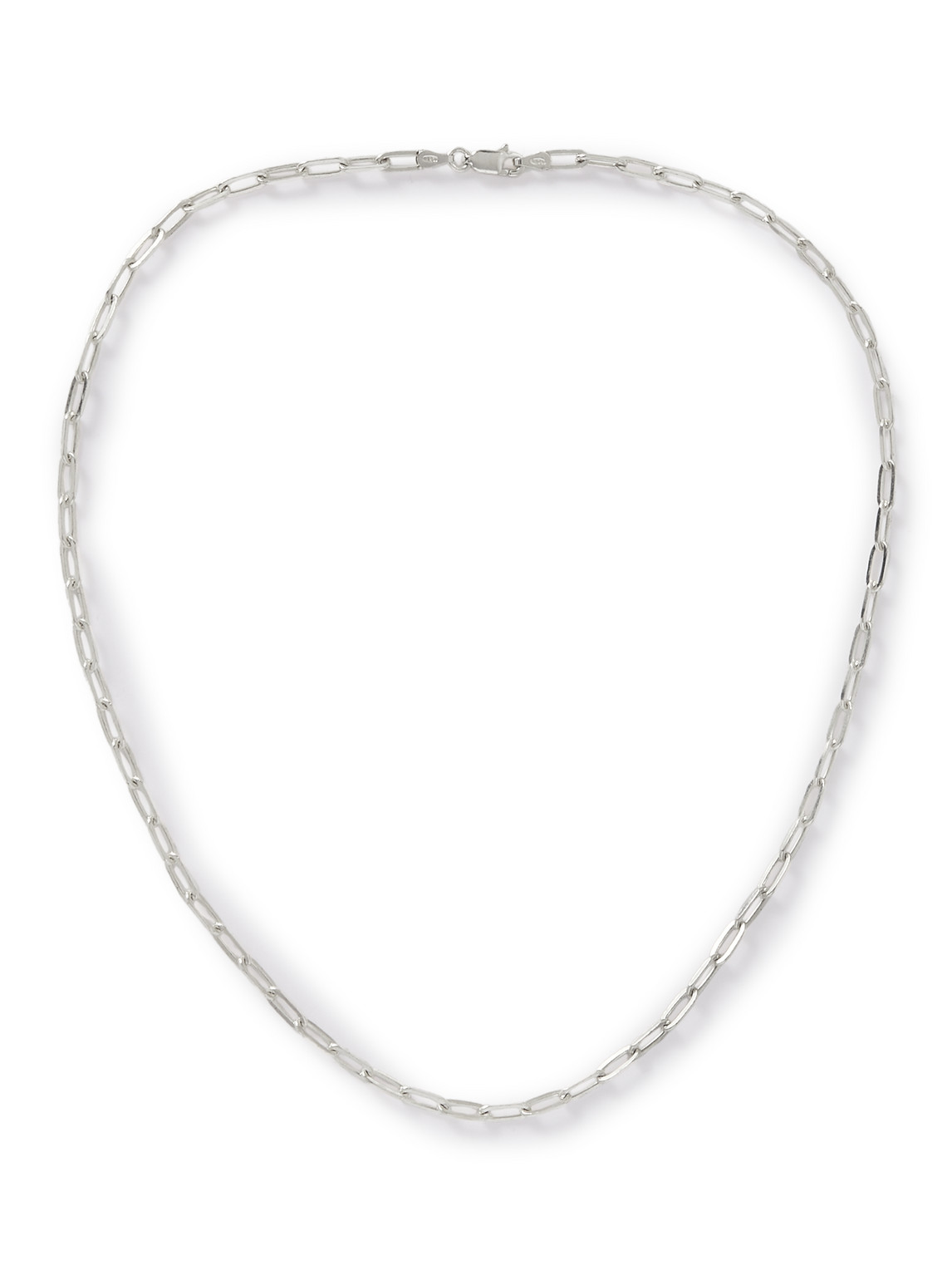 Hatton Labs Paperclip Silver Chain Necklace
