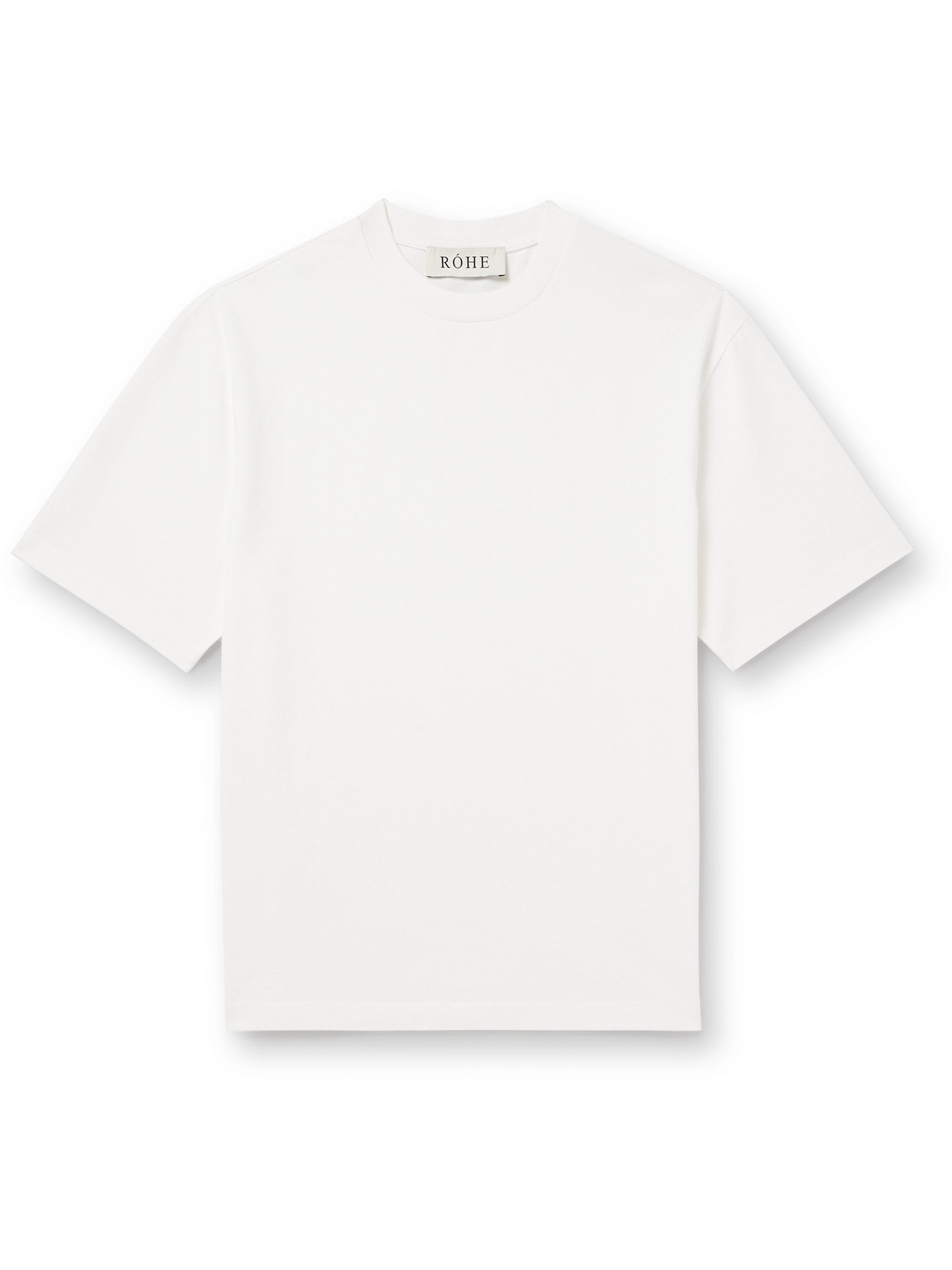 Rohe Organic Cotton-jersey T-shirt In White