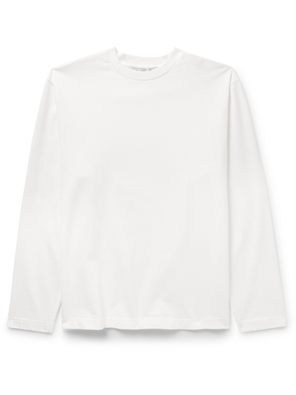 Rohe Logo-appliquéd Organic Cotton-jersey T-shirt In White