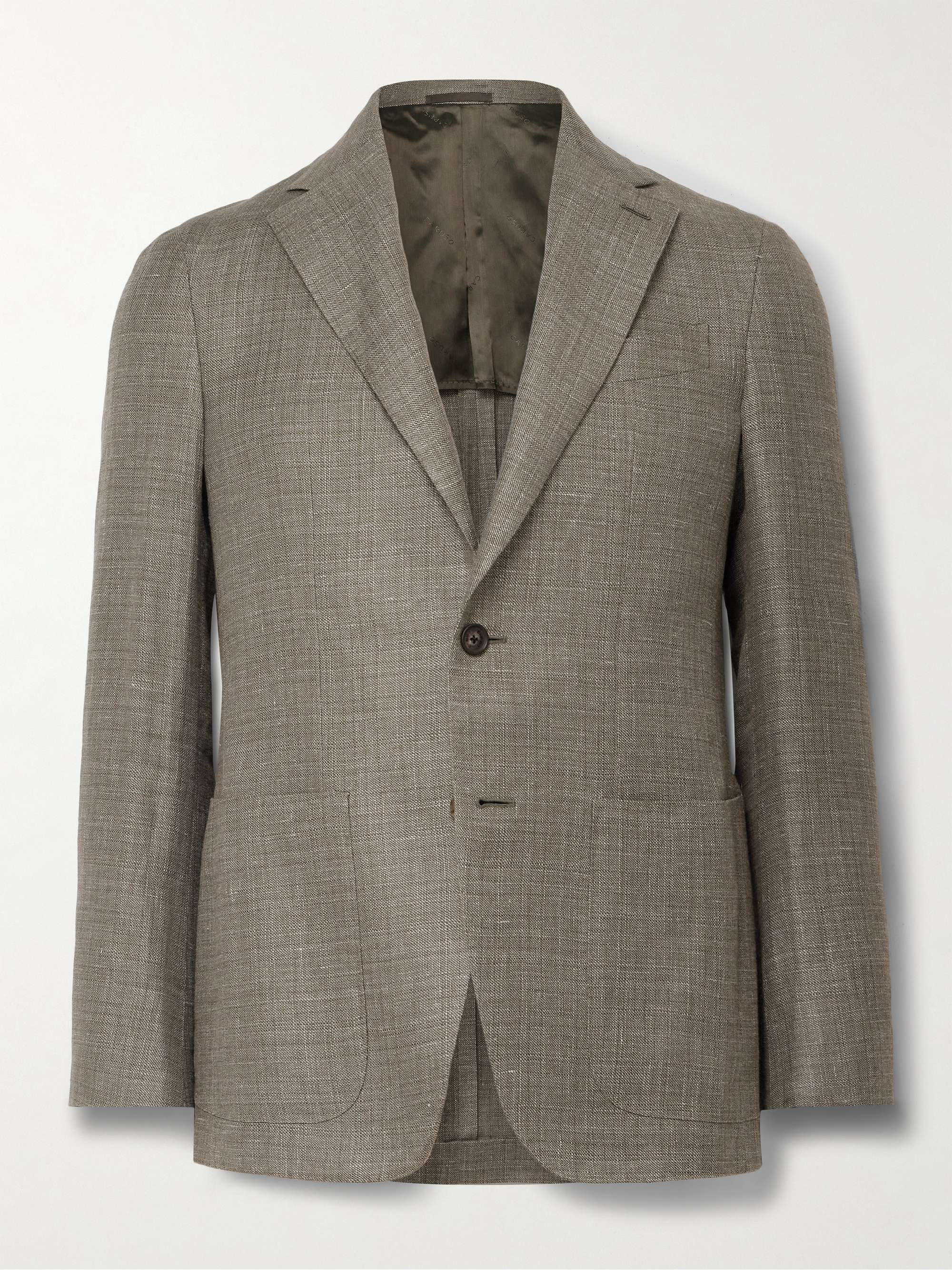 CARUSO Aida Slim-Fit Linen and Wool-Blend Hopsack Blazer for Men | MR ...