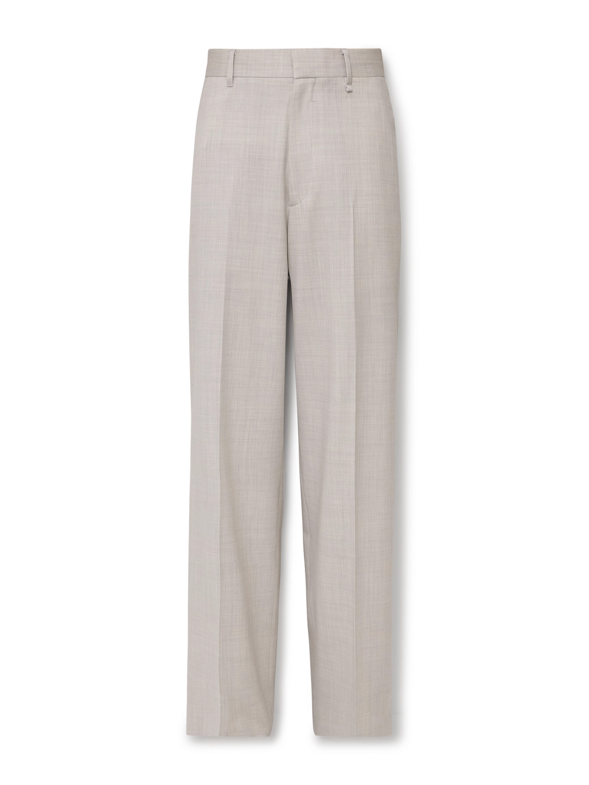 Givenchy Wide-leg Wool Trousers In Gray