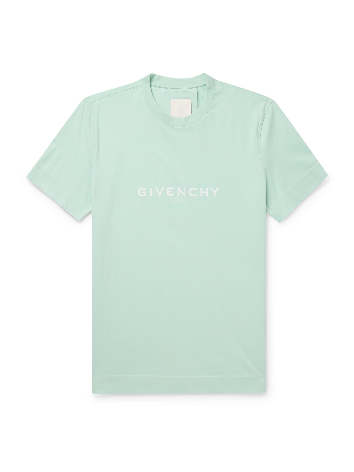 Shop Givenchy Archetype Logo-print Cotton-jersey T-shirt In Green
